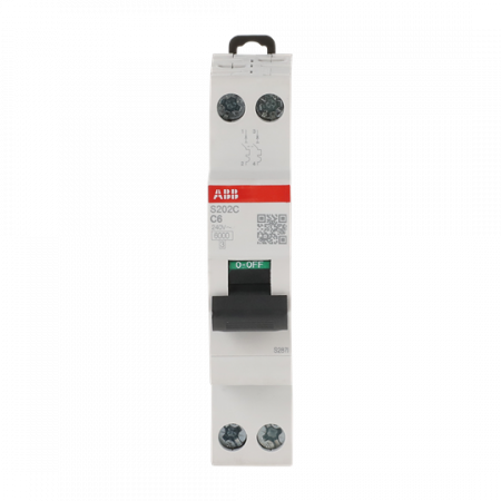 ABB S202C-C6 Sicherungsautomat    2P - 6 A - C(230 V) 6 kA