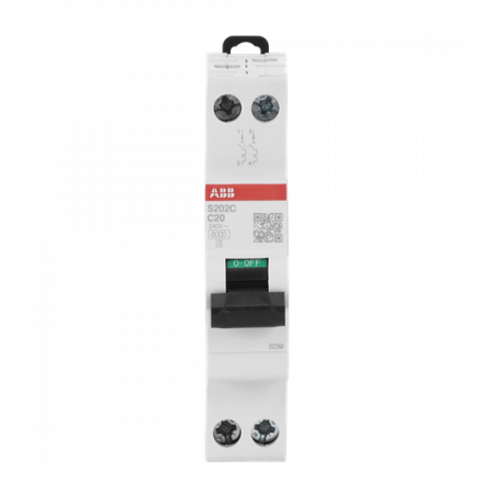 ABB S202C-C20 Sicherungsautomat    2P - 20 A - C(230 V) 6 kA