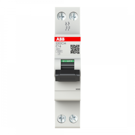 ABB S202CM-C16 Sicherungsautomat    2P - 16 A - C(230 V) 10 kA