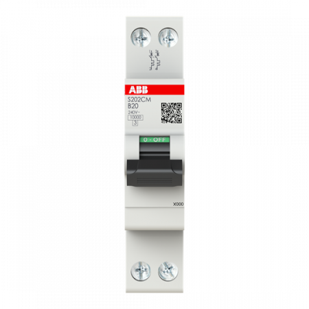 ABB S202CM-B20 Sicherungsautomat    2P - 20 A - B(230 V) 10 kA