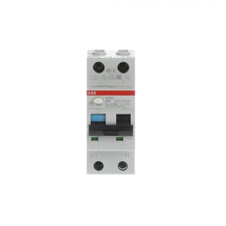 ABB DS201 C20 A30 FI/LS-Schalter 6kA, 1P+N, Typ A, C 20, 30mA