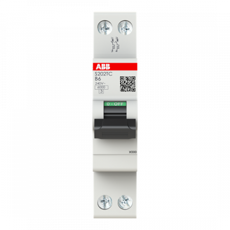 ABB S202TC-B6 Sicherungsautomat    2P - 6 A - B(230 V) 6 kA