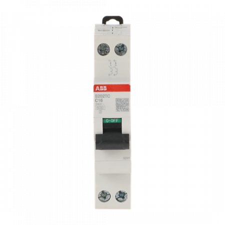 ABB S202TC-C16 Sicherungsautomat    2P - 16 A - C(230 V) 6 kA