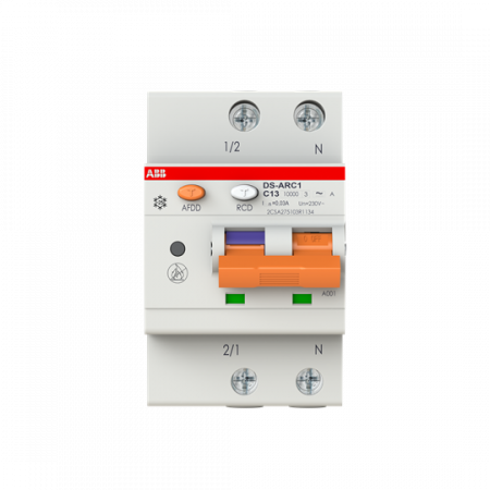 ABB DS-ARC1 M C13 A30 AFDD+FI/LS, 10 kA, 3TE Fehlerlichtbogen-Schutzeinrichtung+FI/LS 1P+N AFDD schützt vor Fehlerlichtbögen