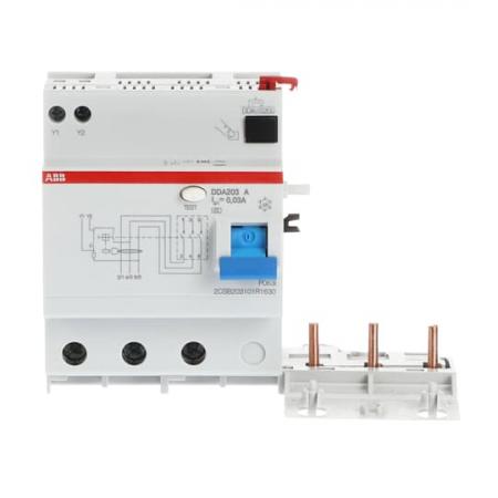 ABB DDA203 A-63/0.03 FI-Block für S203/S303 3P, Typ A, 63A, 30mA