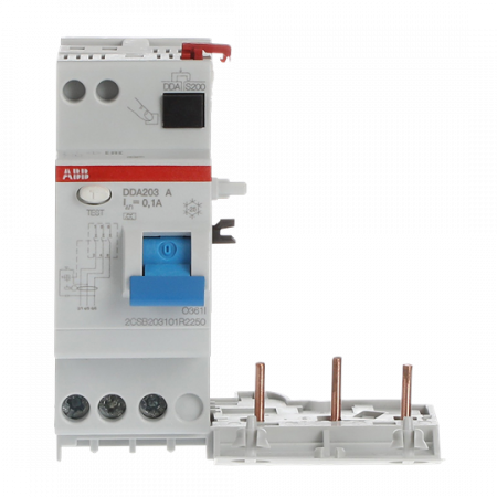 ABB DDA203 A-25/0.1 FI-Block für S203/S303 3P, Typ A, 25A, 100mA