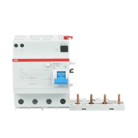 ABB DDA204 A-63/0.1 FI-Block für S204/S304 4P, Typ A, 63A, 100mA