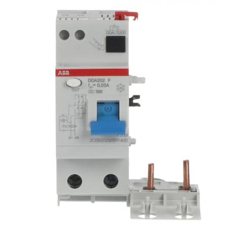 ABB DDA202 F-40/0.03 FI-Block für S202/S302 2P, Type F, 40A, 30mA