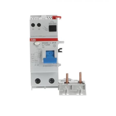 ABB DDA202 A-63/0.03 AP-R FI-Block für S202/S302 2P, Typ A, 63A, 30mA, kurzzeitverzögert