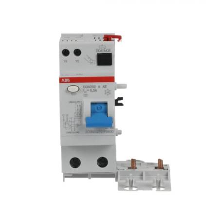 ABB DDA202 A-63/0.3 AE FI-Block für S202/S302 2P, Typ A, 63A, 300mA, Not Aus Funktion