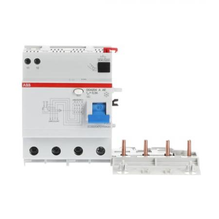 ABB DDA204 A-63/0.3 AE FI-Block für S204/S304 4P, Typ A, 63A, 300mA, Not Aus Funktion