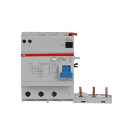 ABB DDA203 A-63/0.03 110V FI-Block Typ A 110V RCU, 3P, 63A, 30mA, f.110V AC-Netz