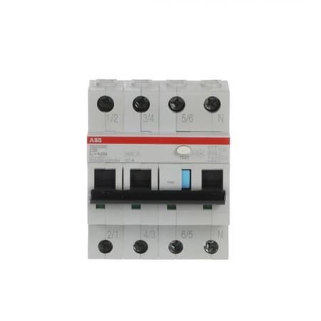 ABB DS203NC C20 A30 FI/LS-Schalter 6kA 3P+N Typ A, C 20, 30mA 6kA IEC/EN 61009, 10kA IEC/EN 60947-2