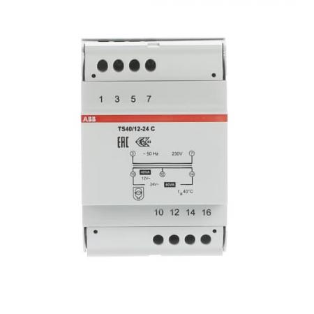 ABB TS 40/12-24 C Sicherheitstransformator 40 VA, 12-24 V AC Sekundärspannung