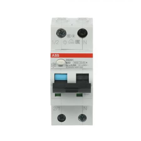 ABB DS201 B32 A30 FI/LS-Schalter 6kA, 1P+N, Typ A, B 32, 30mA
