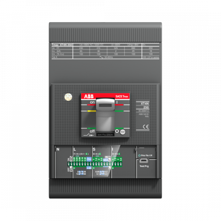 ABB XT4S 160 Ekip C Dip LSIG In40A 3pFF Kompaktleistungsschalter Tmax XT4 mit vorderseitigen Anschlüssen, 3polig