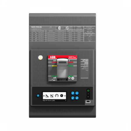 ABB XT4X 250 EkipMTouchLRIU(MPCB)200 3pFF UL Kompaktleistungsschalter Tmax XT4 vorderseitige Anschlüsse In=200 A 3P Version F