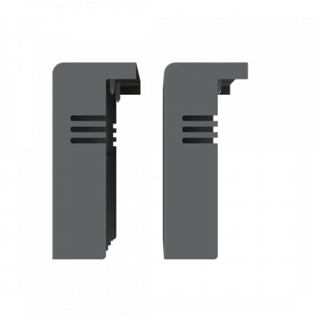 ABB LTC XT5 4p TERMINAL COVERS LOW 2pcs Anschlussabdeckungen, flach, nur für rückseitigen Anschluss, 4polig Zubehör für XT5