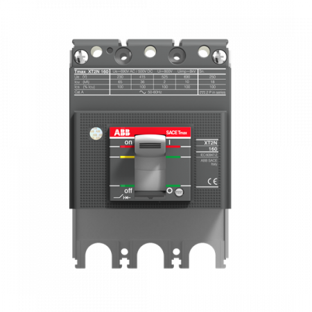 ABB XT2L 125 BREAKING PART 3p F F UL/CSA Schalteinheit Tmax XT2, mit vorderseitigen Anschlüssen Einsatz nur mit Schutzauslöser