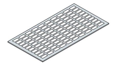 ABB IS2-EH2129 IS2 AM2 20 Etikettenhalterungen, 29 DIN-Module B=525mm