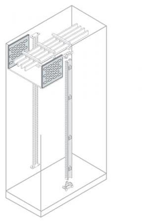 ABB IS2-EE2040 IS2 Schottblech vertikal, Kabelraum H=200mm, B=400