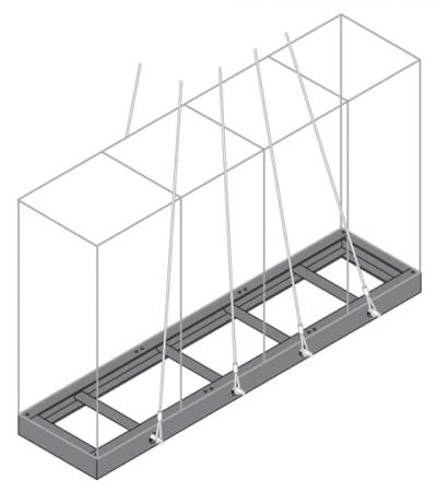 ABB IS2-ZU2101 Sockelblende Anreihen H=200mm, Zubehör AM2/IS2 Gehäuse, Meterware