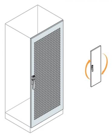 ABB IS2-EC1882 IS2 Servertür belüftet, H=1800mm, B=800mm