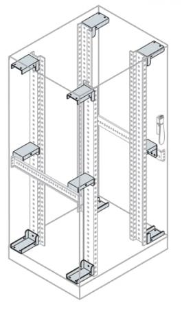 ABB IS2-EB8001 2 Befestigungswinkel für 19-Zoll, H.Prof. B=800mm