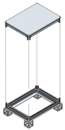 ABB IS2-EK6010KN IS2 Kit Boden/Dach, B=600mm, T=1000mm