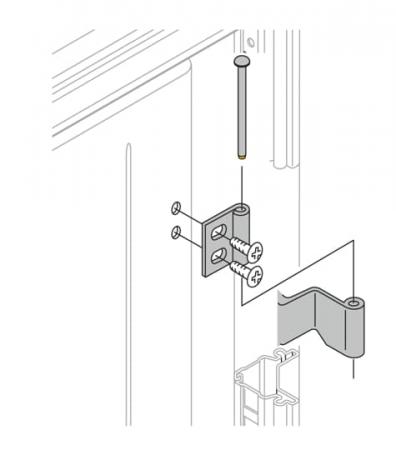 ABB IS2-CR0181 4 Stück 180° Scharniere Bausatz, Zubehör AM2/IS2 Gehäuse