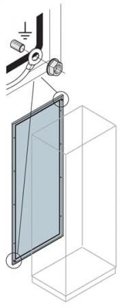 ABB IS2-EP1680K Rückwand Stahlblech HXB 1600X800mm, Lackierung: grau, RAL 7035