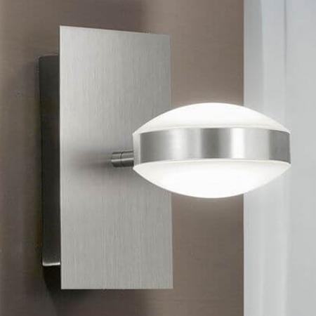 Mill LED Wandleuchte Up & Down Light Nickel satiniert von Fabas Luce