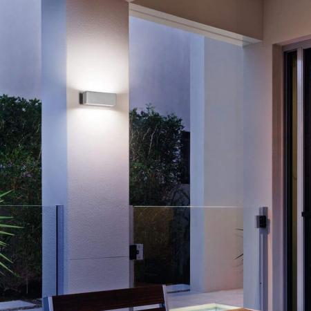 Fabas Luce 6786-02-844 Trigg LED Außen-Wandleuchte 14W IP54 Silber