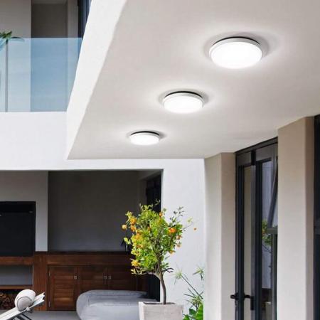 Fabas Luce 3315-65-102 Olly LED Außen-Deckenleuchte Ø300mm 30W IP54 Weiß