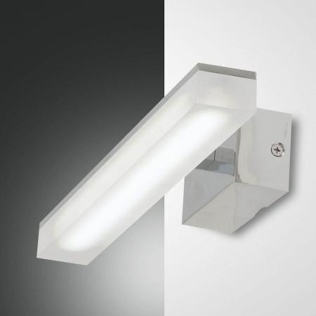Saura LED Wandleuchte & Spiegelleuchte Verchromt IP44 Fabas Luce