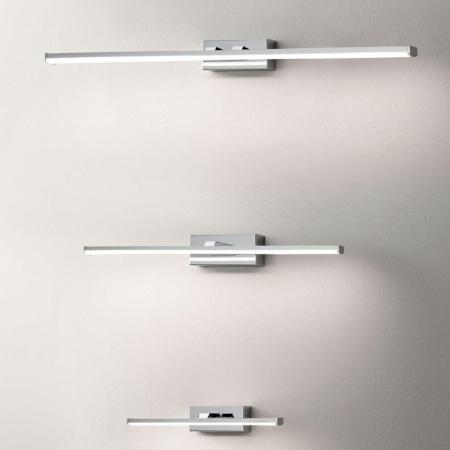 Nala LED Wandleuchte als Spiegel- und Bilderleuchte in Chrom von Fabas Luce