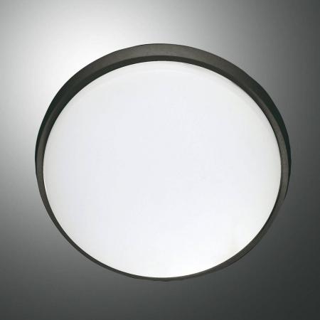 Fabas Luce 3315-61-101 LED Außen-Deckenleuchte Olly Ø240mm 23W Warmweiß IP54 Schwarz