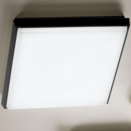 Fabas Luce 3314-61-101 LED Außen-Deckenleuchte Desdy 240x50mm 23W Warmweiß IP54 Schwarz