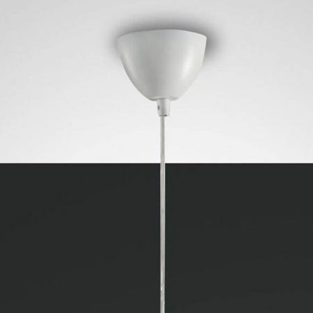 Puristische Kasa Pendelleuchte dimmbar in Weiß von Fabas Luce