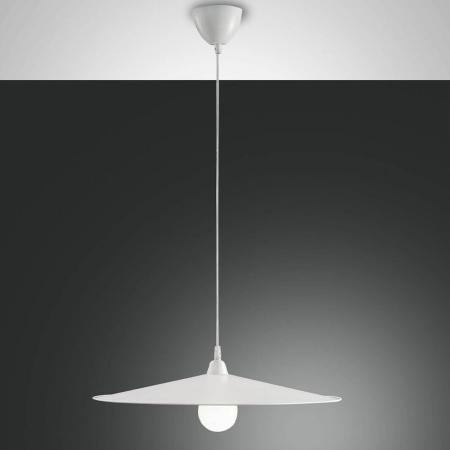 Puristische Kasa Pendelleuchte dimmbar in Weiß von Fabas Luce