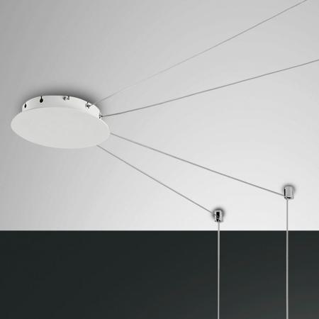 Isabella LED Pendelleuchte in Weiss 4-flammig variabel dimmbar Fabas Luce