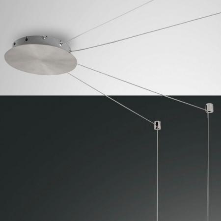 Isabella LED Pendelleuchte 4-flammig Aluminium satiniert dimmbar Fabas Luce