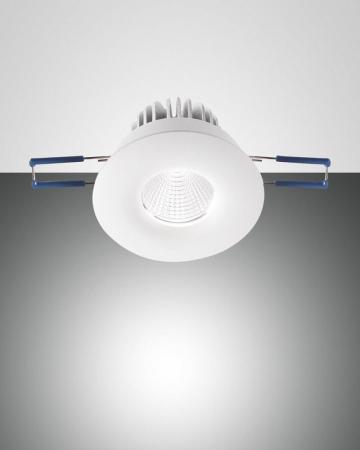 Fabas Luce 3445-72-342 LED Einbauspot Set Sigma Ø82/70mm 7W Warmweiß Weiß rund