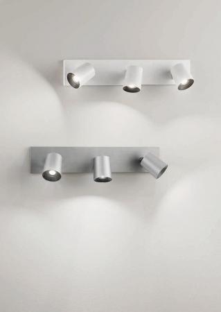 Fabas Luce 3451-83-212 3er Deckenstrahler MODO GU10 Aluminium gebürstet