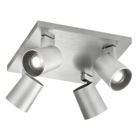 Fabas Luce 3451-84-212 4er Deckenstrahler MODO GU10 Aluminium gebürstet
