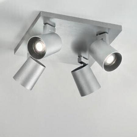 Fabas Luce 3451-84-212 4er Deckenstrahler MODO GU10 Aluminium gebürstet