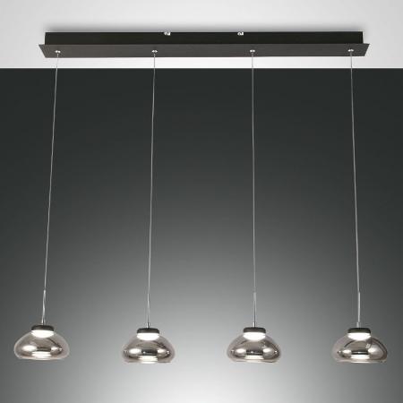 Arabella Dimmbare Pendelleuchte in Rauchgrau mit warmweißem Licht von Fabas Luce