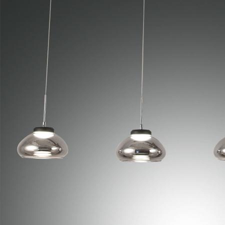 Arabella Dimmbare Pendelleuchte in Rauchgrau mit warmweißem Licht von Fabas Luce