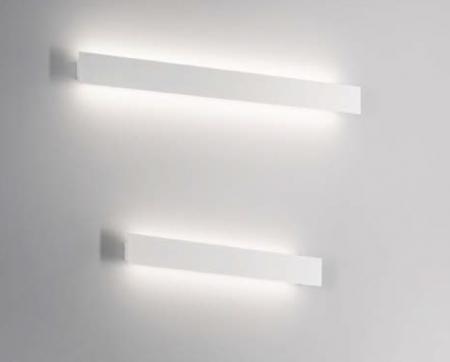 Dimmbare LED-Wandleuchte Lotus Weiss 93cm lang von Fabas Luce