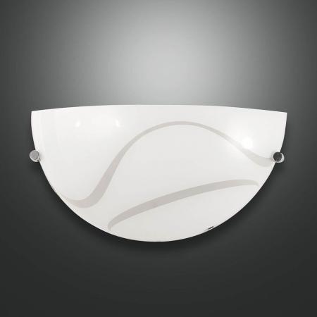 Magma klassische zeitlose Glas-Wandleuchtein Weiss Fabas Luce